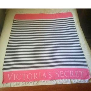 Victoria's Secret Spell Out Woven Throw Blanket